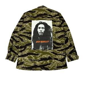 Wacko Maria Bob Marley Tiger Stripe Military Jacket Men's Large Japan